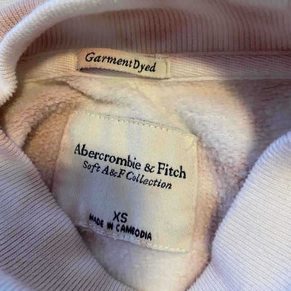 Abercrombie Mock Neck pink tie dye Sweatshirt XS - Picture 2 of 6